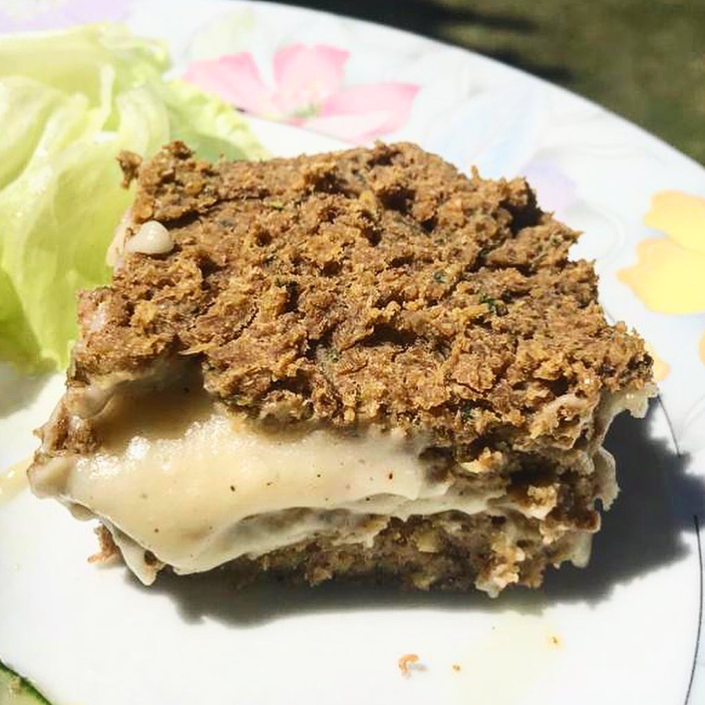 Bolo de Lentilha com requeijão de inhame